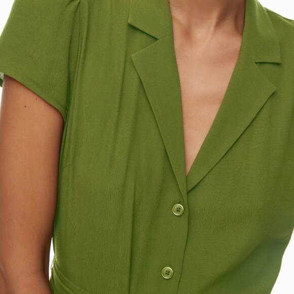 Wilfred Green Button Down Shirt Dress - Picture 2 of 12